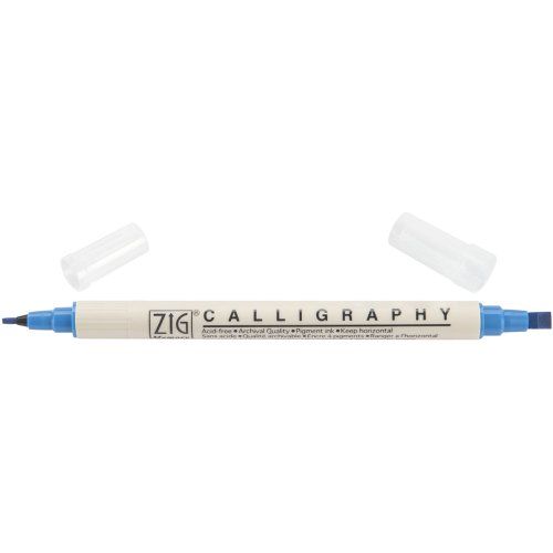 Zig Memory System Calligraphy Markers, Blue Jay - 847340002369